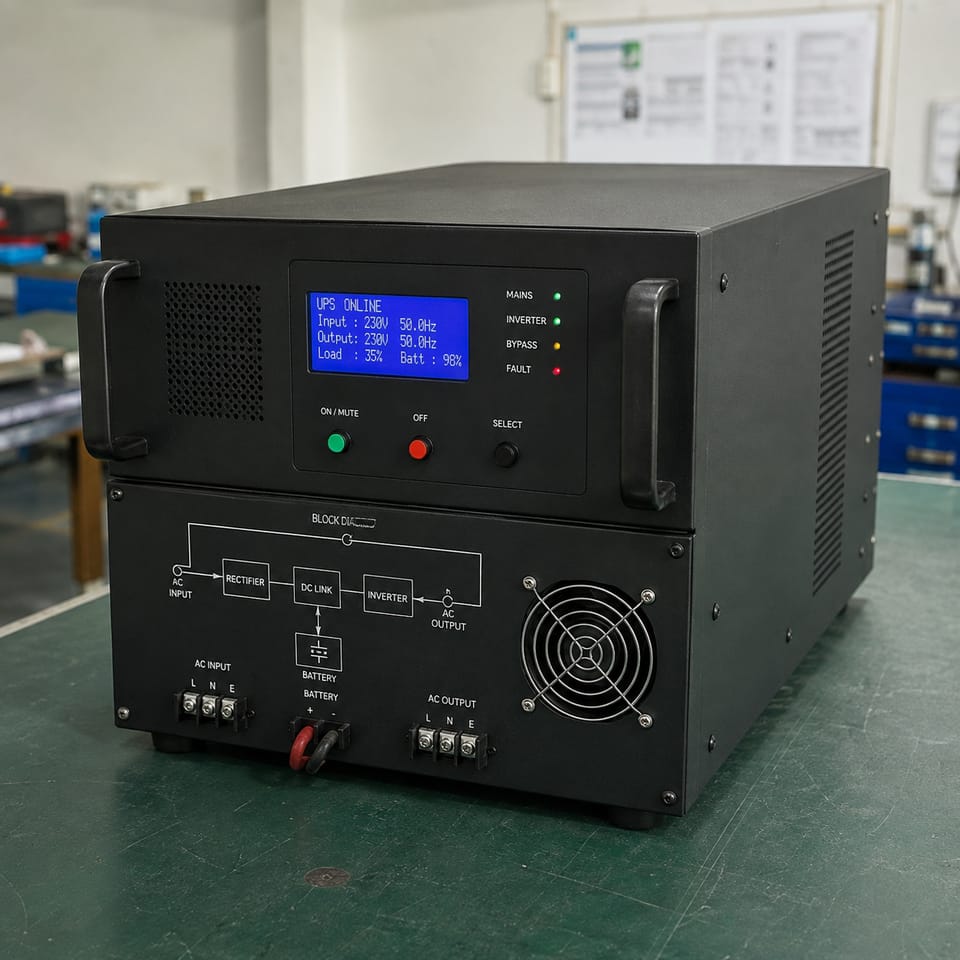 An AB Innovative power conversion unit with front-panel status display